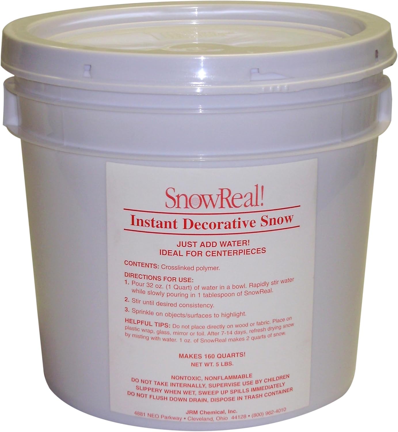 Artificial Snow - Snow Real SR-05 5-Pound Pail