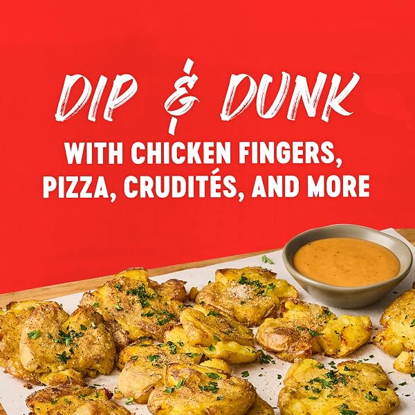 FRANK’S REDHOT DIPPING SAUCE, SECRET CHICKEN, CREAMY, TANGY, SMOKY FLAVOR, NO MESS, FOR CHICKEN TENDERS, FRENCH FRIES, SANDWICH SPREAD, AND MORE, 12 FL OZ