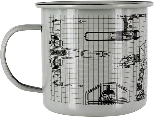 Star Wars Taza metálica, hojalata, Multicolor, 9 x 12 x 8 cm: Amazon.es: Hogar