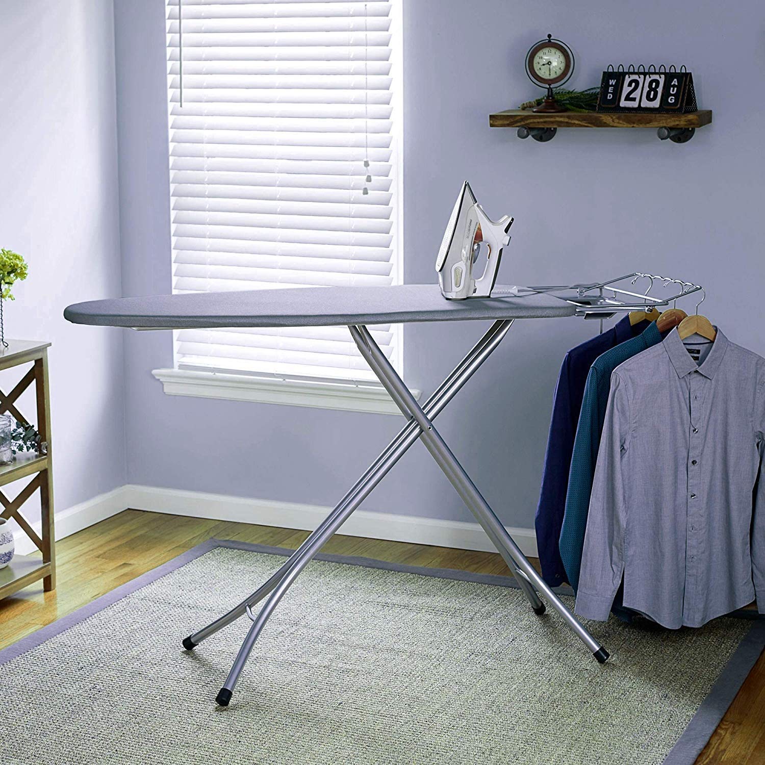 AYSIS International Quality Sasimo Grey Ironing Board with Press Holder