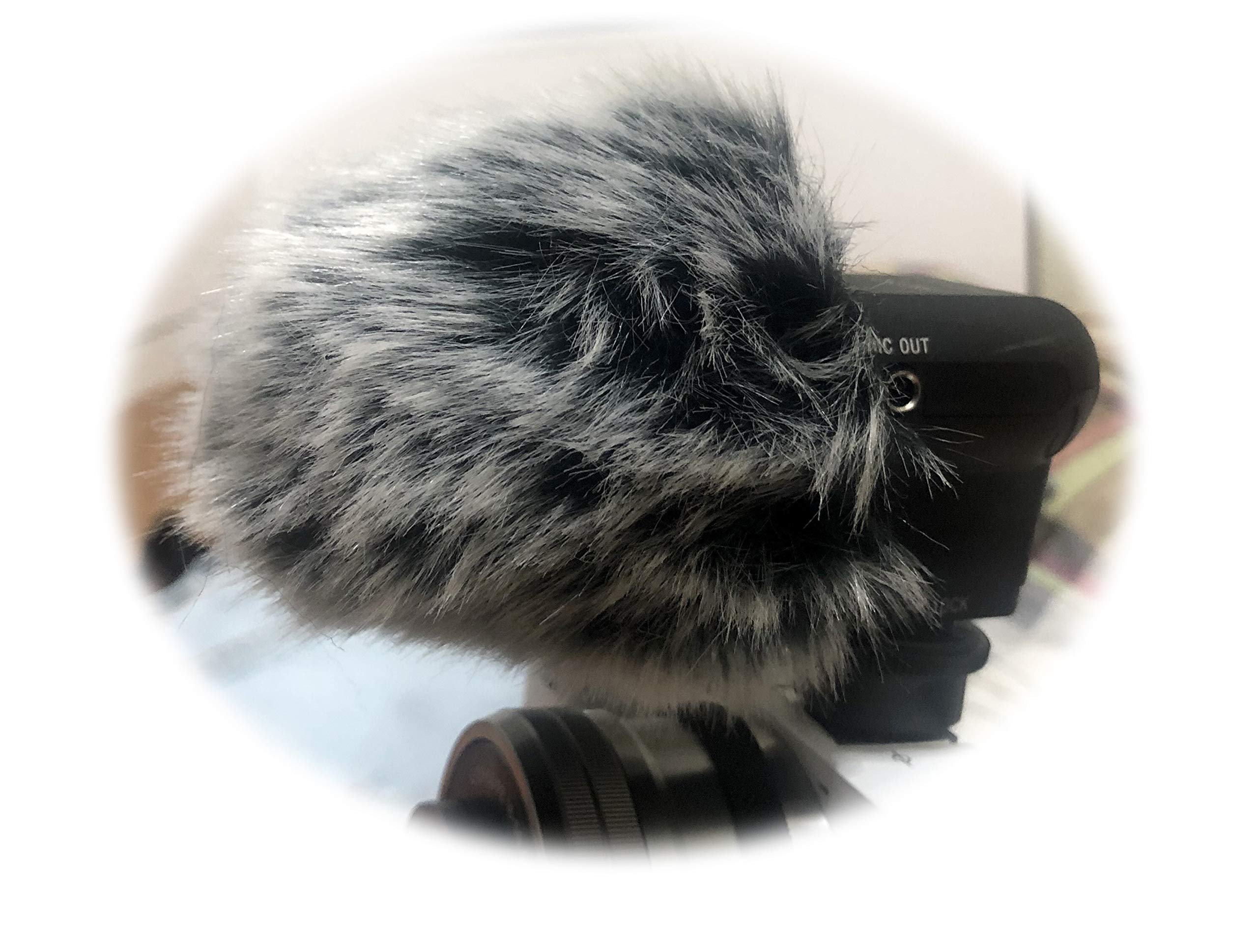 Furry MIC Windshield Windscreen WIND Muff Compatible for Sony Ecm-xyst1m stereo Microphone
