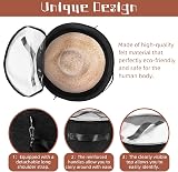 Ohiyoo Large Round Foldable Felt Hat Box Storage with Lid Dark Grey Toy Clothes view 4
