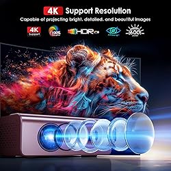 AUTO keystone correction projector deep purple
