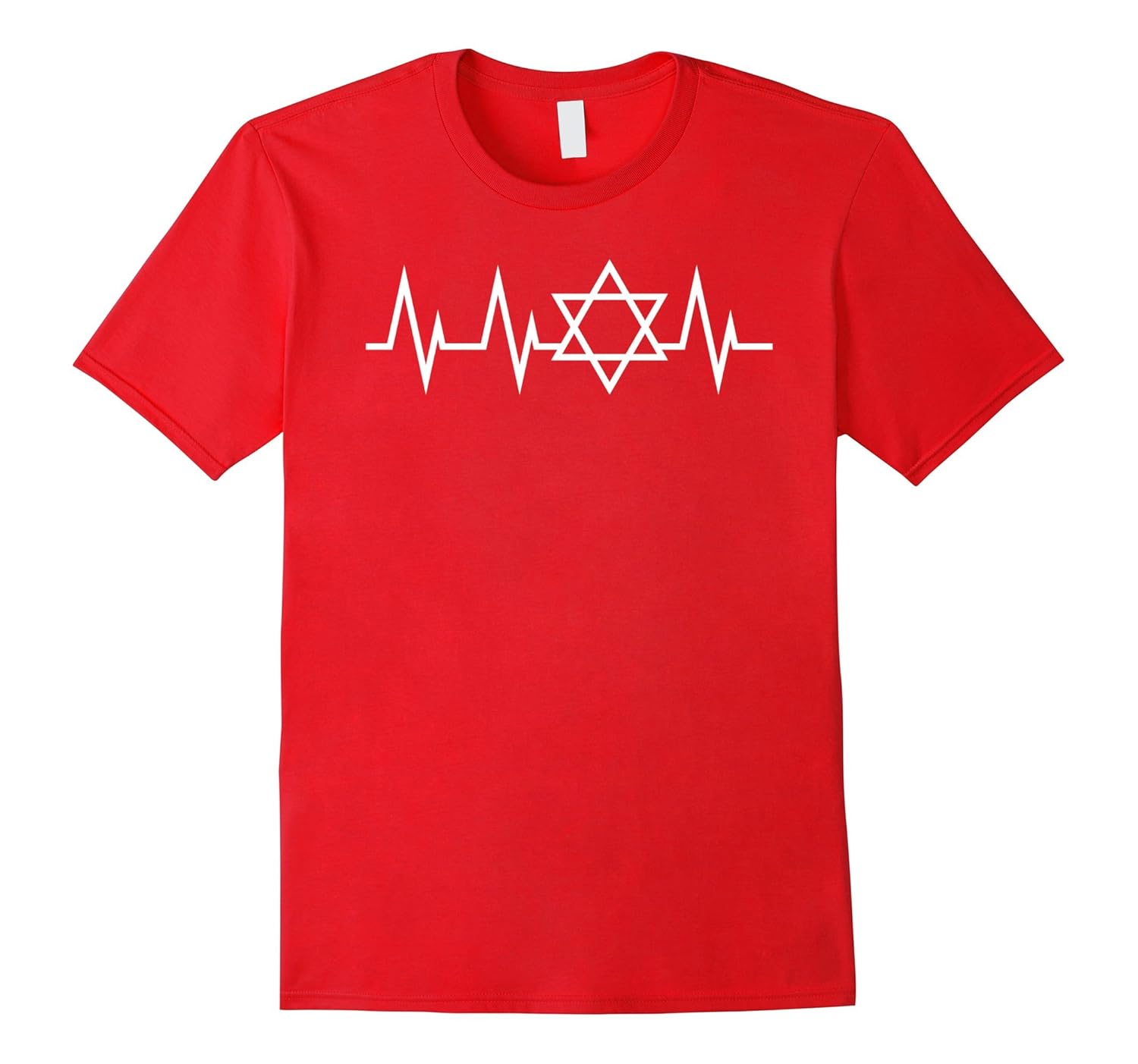 Cool Jewish Heartbeat T-Shirt-ANZ