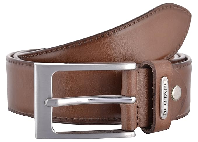 red tape leather belt