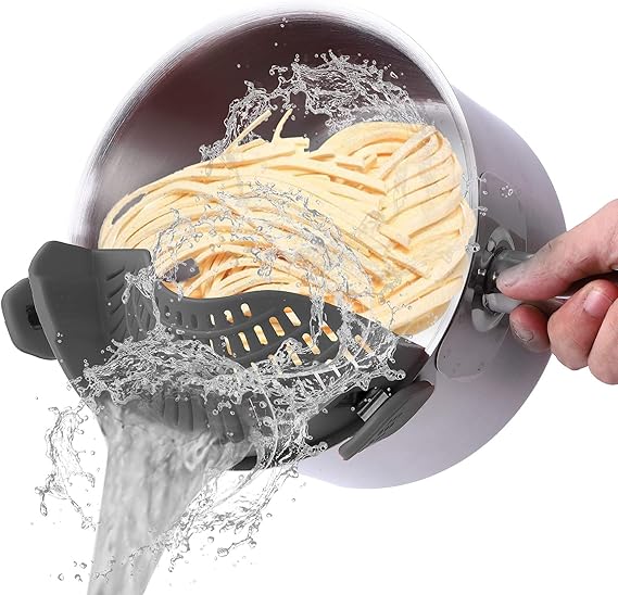 ClipOn Strain Strainer, kitchen Food Strainers Heat