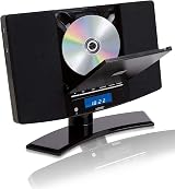 Denver CD Player with Speakers Wall Mount or Desktop Stand Black view 2