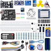 ELEGOO UNO R3 Project Super Starter Kit with PDF Tutorial for Beginners | Compatible with Arduino, 22+ Hands-on Projects, Upgraded Starter Kits with Power Supply, STEM, DIY Basic Circuit Building