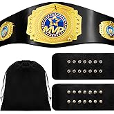 Wiwiqing 51 Inch Fantasy Football Trophy Championship Belt Adult Large Leather Wrestling Title Belts for Heavy Award, Sports, Prizes, and Events Gift