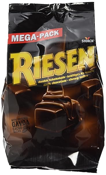 Riesen – Kräftiges Karamell umhüllt von dunkler Schokolade für eine kleine Pause vom stressigen Alltag – (1 x 900g Beutel)
