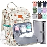 PILLANI Baby Diaper Bag Backpack - Large Bag for Boys & Girls, Waterproof Diaper Backpack - Travel Diaper Bags w/Changing Pad, Baby Registry Search & Shower Gifts - Essentials Must Haves Newborn Stuff