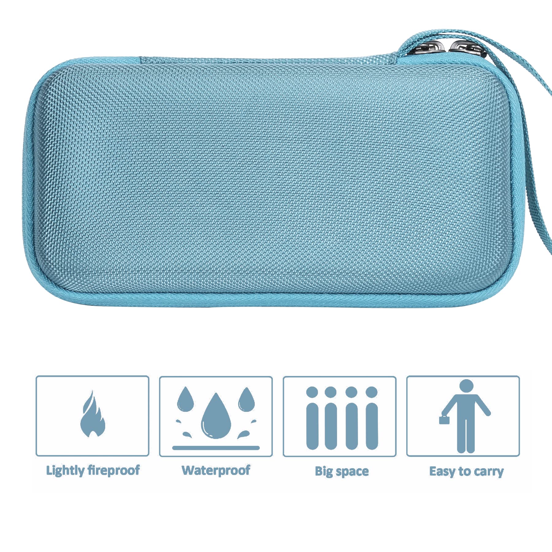 khanka Carrying Case for Texas Instruments TI-30Xa / TI BA II Plus/TI-30XIIS /TI-30XS MultiView/TI-36X Pro Engineering Scientific Calculator, Case Only (Light Blue)