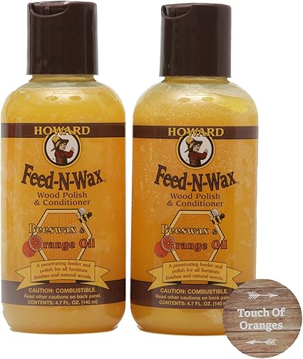 Amazon Com Howard Fw0004 Feed N Wax Wood Polish And Conditioner 4 7 Ounce 2 Pack Home Improvement