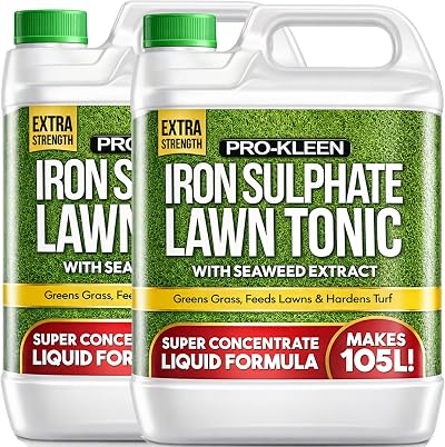 Pro-Kleen Lawn Tonic Liquid Iron Sulphate 2 x 5 Litre - Green Lawns