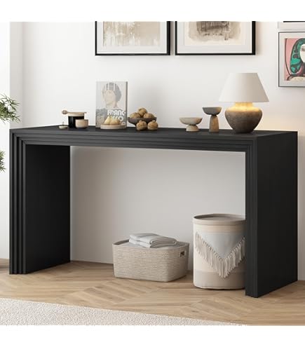 Amazon.com: Merax Solid Wood Console Table, Sofa Table Narrow