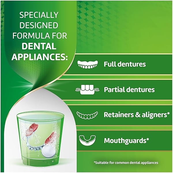 POLIDENT 3 MINUTE ANTIBACTERIAL DENTAL APPLIANCE CLEANSER TABLETS, RETAINER CLEANER TABLETS, 90 COUNT