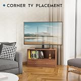 BONTEC Swivel TV Stand for 24-60 inch TVs, Height Adjustable, Glass Base view 6