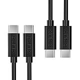 USB Type C Cable CHOE 2Pack [3.3ft & 6.6ft] Hi-speed USB Type C to Type C(USB-C to USB-C) Charging Cable for Google Pixel 2/Pixel/Pixel XL,new MacBook,Lumia 950/950xl,Nexus 5x/6p,ChromeBook Pixel