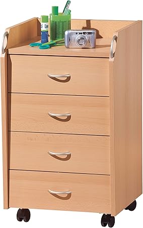 H24living Rollcontainer Bürocontainer Rollschrank Schubladenkommode