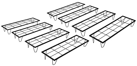 ORCHID ENGINEERS Iron Indoor/Outdoor Flower Pot/Plant Stand Heavy Duty(Black, Pack of 8)