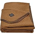 Arcturus Military Wool Blanket - Warm, Thick, Washable - Great for Outdoors, Camping, Stadium Blanket, Picnics, Travel - Car & Bushcraft Survival Kits, Large 64in x 88in 4.5 lb