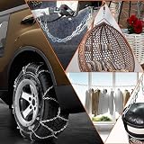 SWTYExt 304 Stainless Steel Heavy Duty Chain 3mm x 1.5m with Carabiner for Gate view 7