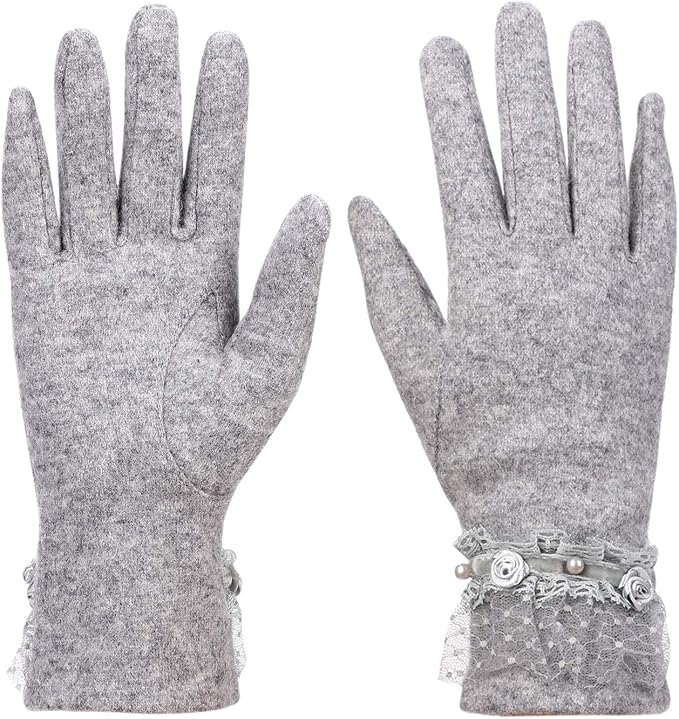 Women Ladies Winter Warm Gloves Super Soft Driving Cycling Gloves