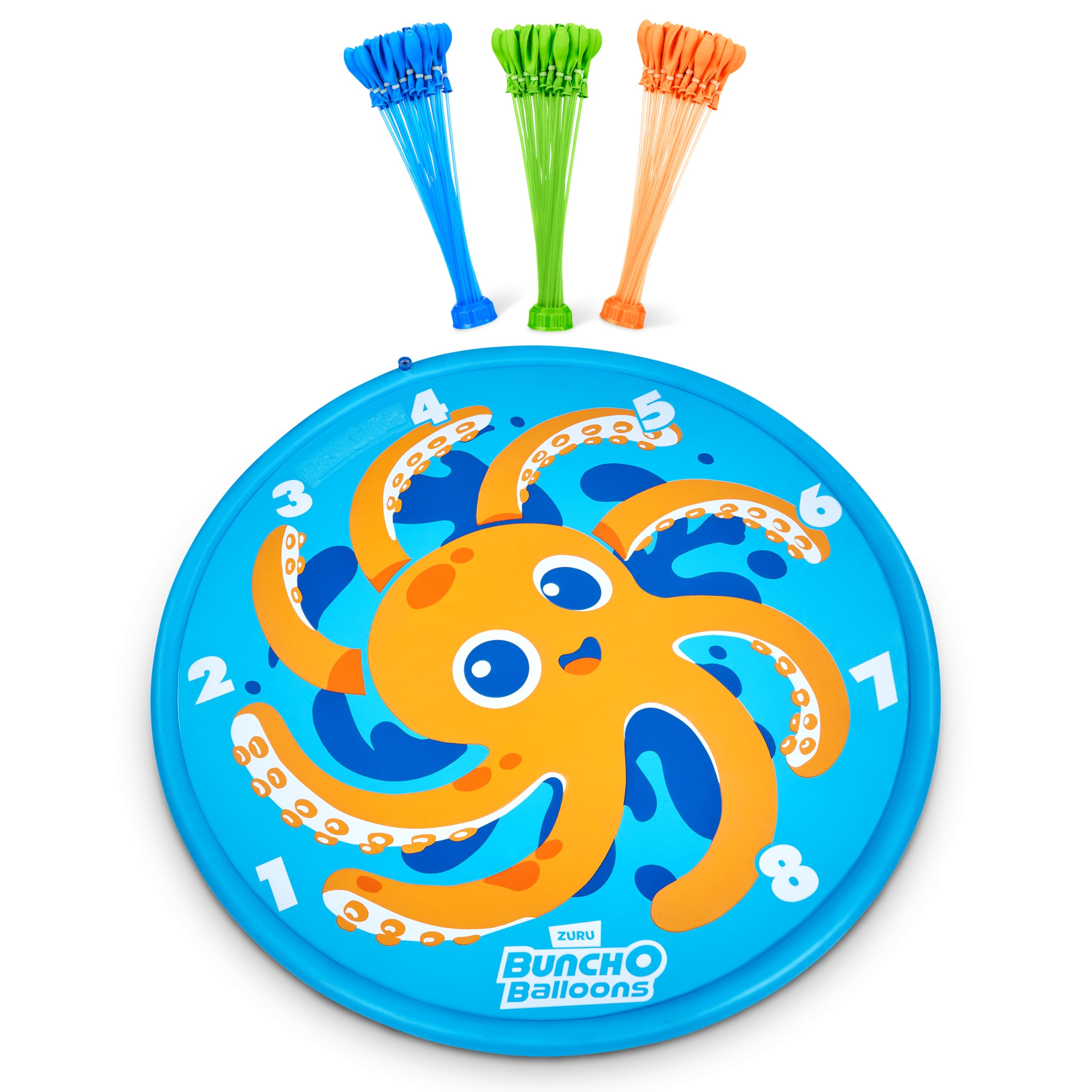 Original Bunch O Balloons Octopus Splash Pad with 100+ Rapid-Filling Self Sealing Water Balloons by ZURU