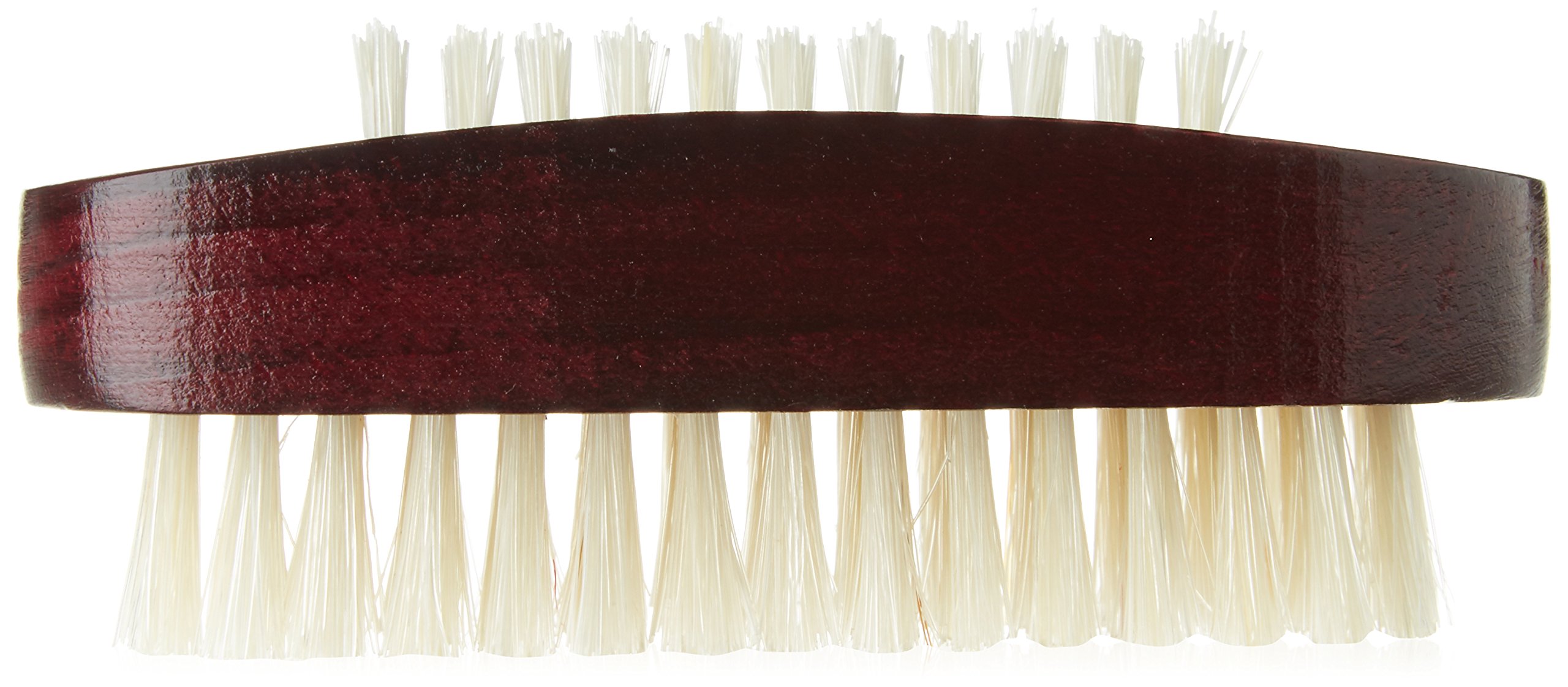 Kent Brushes Natural White Bristle Nail Brush Red