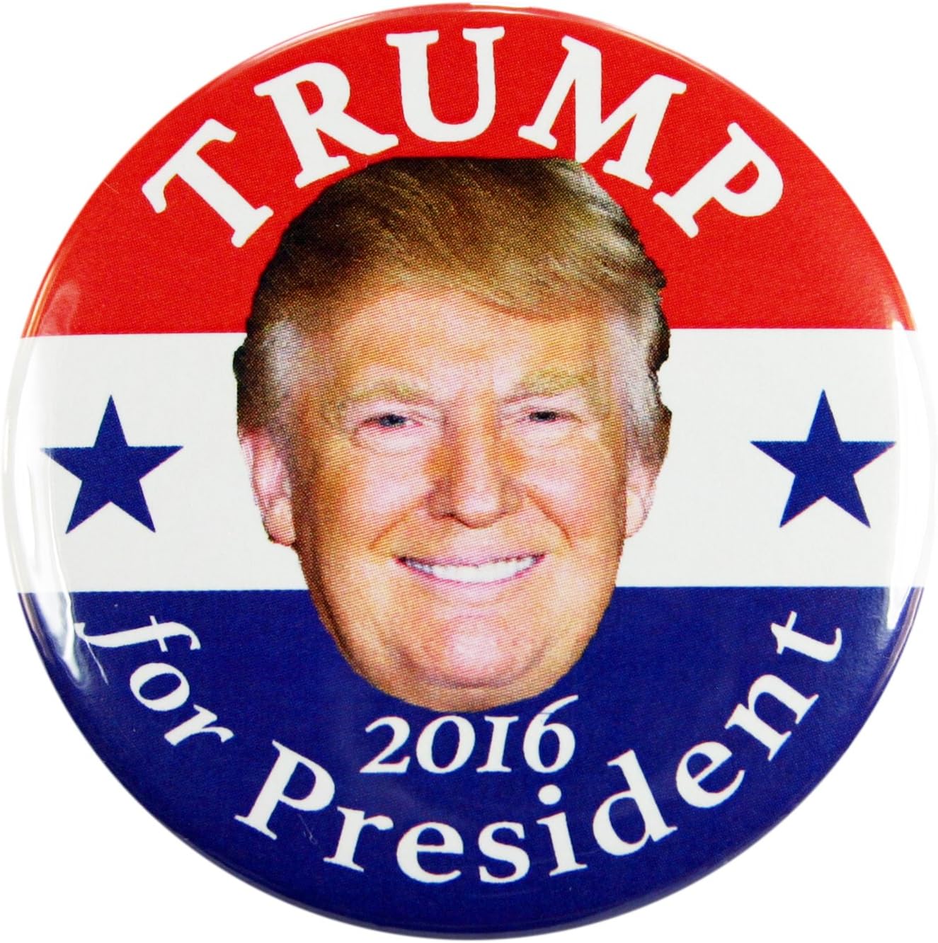 2016 DONALD TRUMP for PRESIDENT CAMPAIGN BUTTON, 2.25" dtds, USA Designed, Manufactured, and Sold Exclusively from PASADENA SPORTS - USA