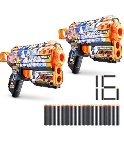 Amazon.com: XSHOT Skins Flux Dart Blaster 2PK - Ninja, 16 Darts by