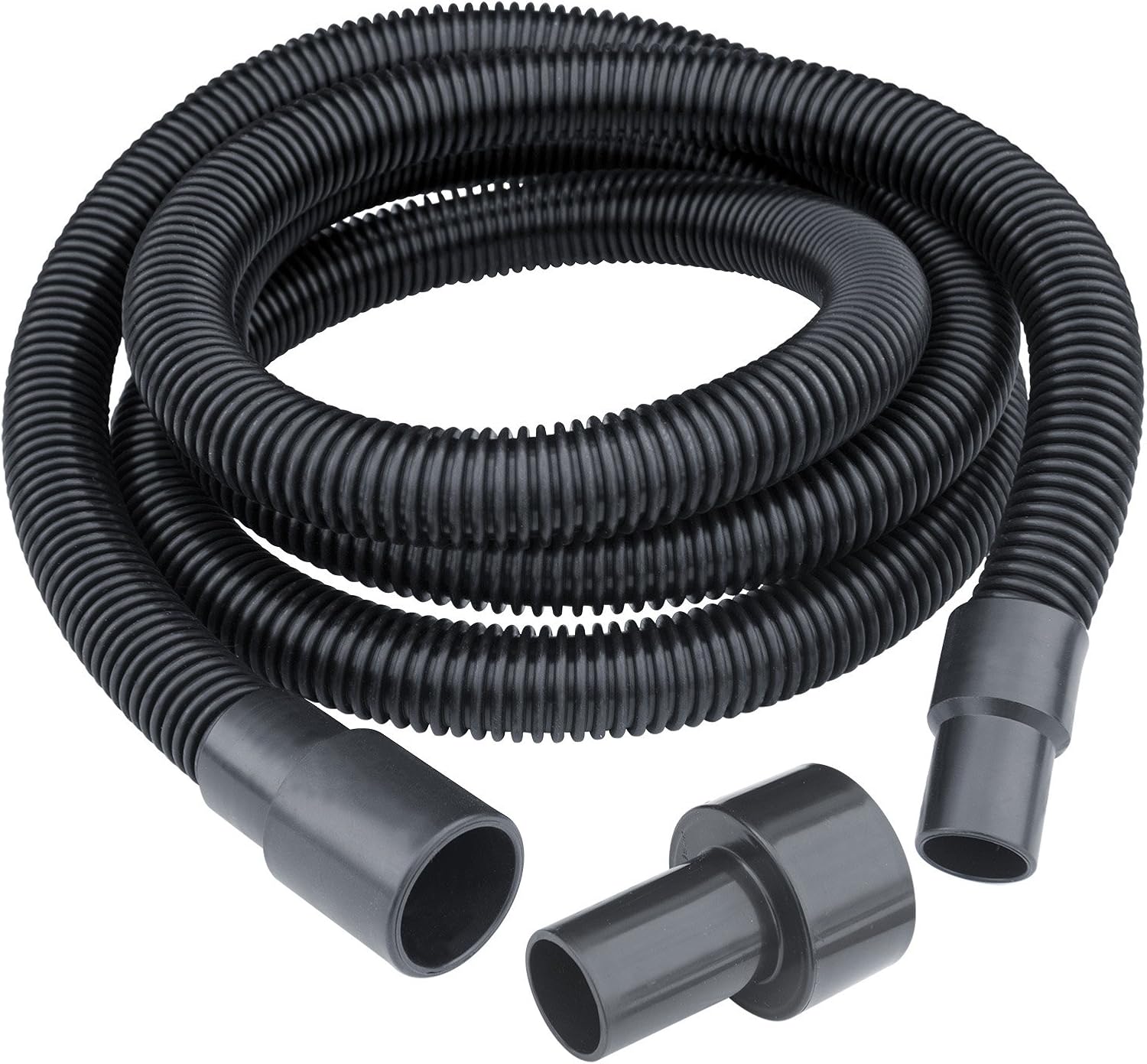 POWERTEC 70130 Dust Collection Hose and Fittings | Premium 10ft Power Tool Dust Hose with Vacuum Attachments - - 