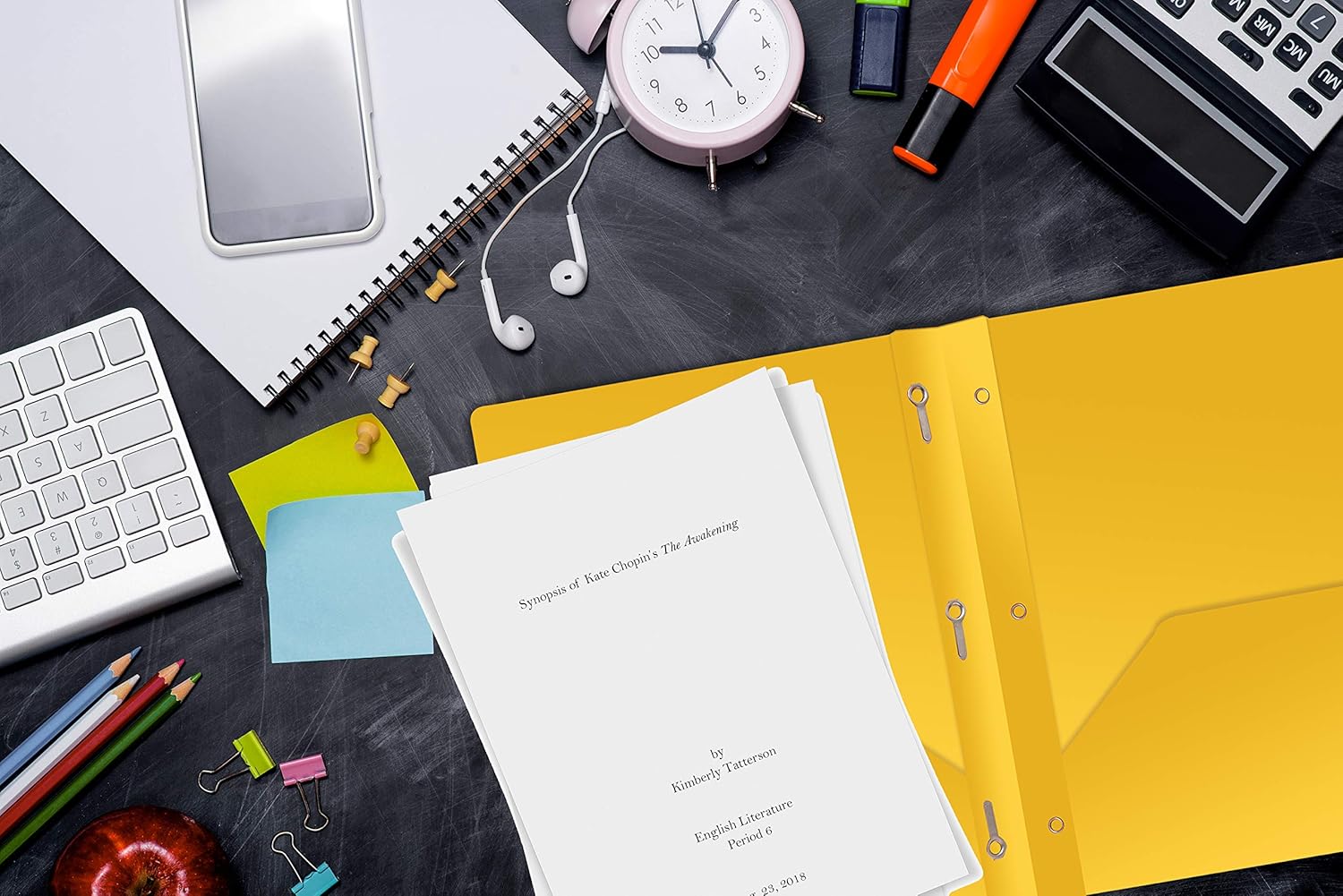 Better Office Products Yellow Plastic 2 Pocket Folders with Prongs, Heavyweight, Letter Size Poly Folders, 24 Pack, with 3 Metal Prongs Fastener Clips, Yellow : Office Products