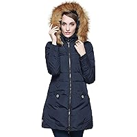 Orolay Women's Down Jacket with Faux Fur Trim Hood