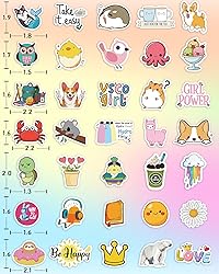 100 Pcs Stickers for Kids, Cute Water Bottle Vinyl