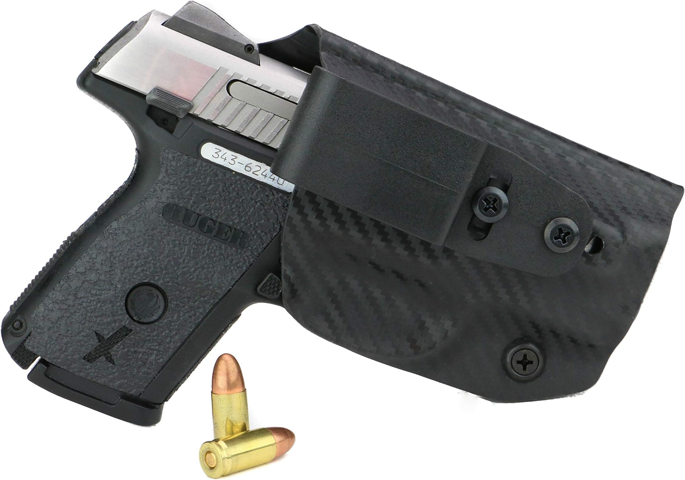 FoxX Holsters Deluxe Trapp Kydex IWB Holster - Ruger SR 9c & 40c Our Smallest Inside Waistband Holster Adjustable Cant & Retention, Conceal Carry