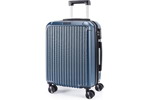 LIGHT FLIGHT Carry On Luggage 22x14x9 Airline Approved, Durable Hard Shell Carry On Suitcases with Wheels, Expandable Hardside Lightweight Travel Luggage with TSA Lock 20 Inch Carry on, Royal Blue