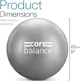 Core Balance Soft Pilates Ball Anti Burst 23cm Inflation Tube Small 9 Inch view 6