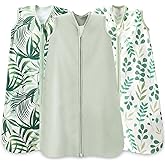 Wrrernsin Baby Sleep Sack 0-6 Months,100% Cotton TOG 0.5 Wearable Blanket for Newborn and Infant, 3 Pack 2-Way Zipper Lightweight Sleeping Bags for Toddler