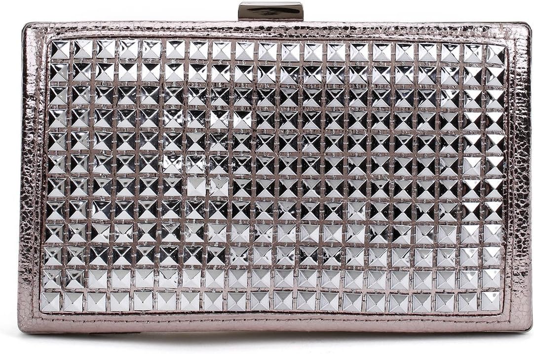 Vintage Studded Gatsby 20's Flapper Inspired Minaudiere Clutch Purse