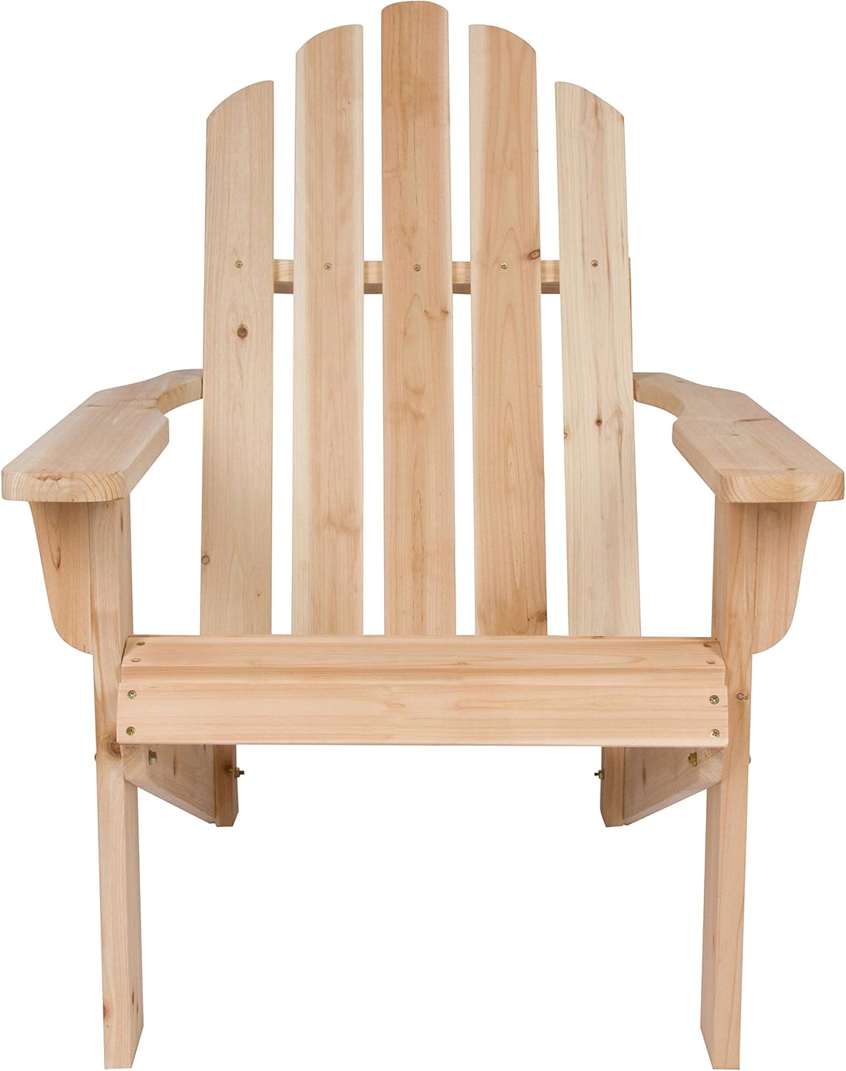 Shine Company Inc. 4618N Marina Adirondack Chair, Natural : Garden & Outdoor