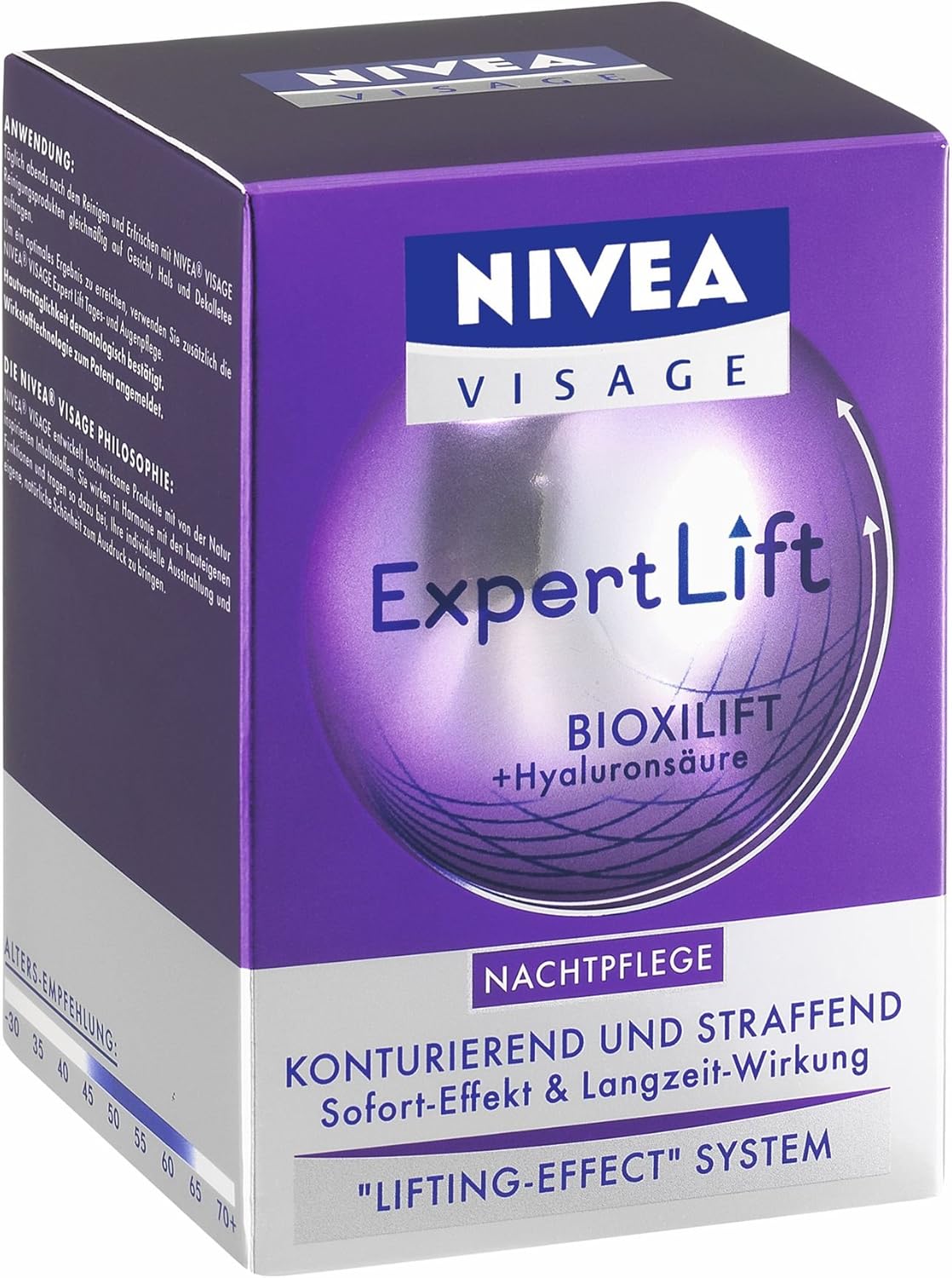 Nivea Visage Expert Lift Night Cream, 2 x 50 ml Amazon.co.uk Beauty