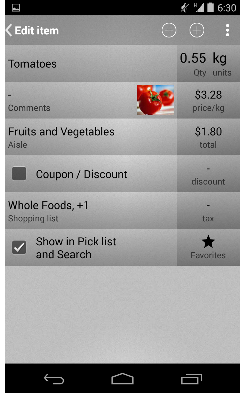 Mighty Grocery Shopping List - Thumbnail 4