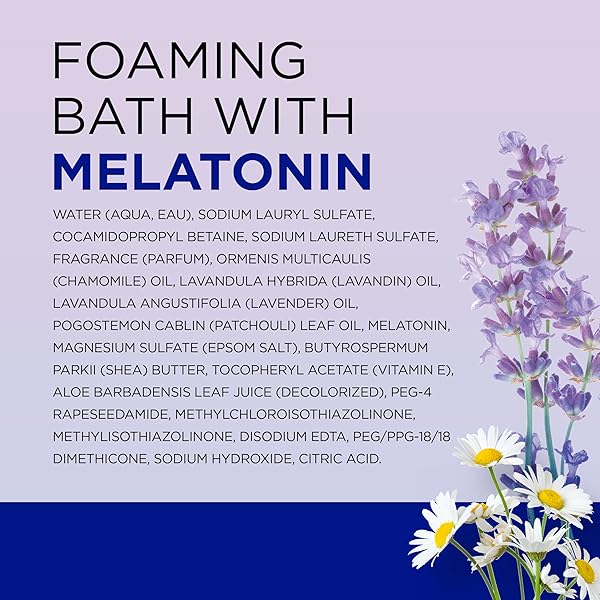 DR TEAL’S FOAMING BATH WITH PURE EPSOM SALT SLEEP BATH WITH MELATONIN & ESSENTIAL OILS 34 FL OZ