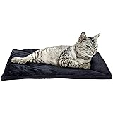 Furhaven ThermaNAP Katzenbett Selbstwärmend - Kuschelige Wärmematte Für Haustiere (Snow Leopard, Small)