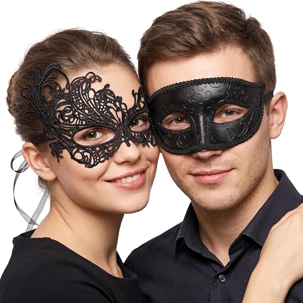 Amazon.com: IDOXE Zorro Black Masquerade Masks Cool Men Fighter