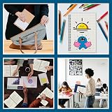 ZCZN A5 6 Pack Squared Notebook 5mm Graph Grid 120 Pages 80gsm Spiral view 7