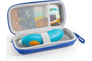 YUSSOT Case Compatible with 3Doodler Start+ Essentials for 3D Pen Set for Kids, Carrying Case for Printing Filament Refill and Charger Cable,Blue (Case Only)