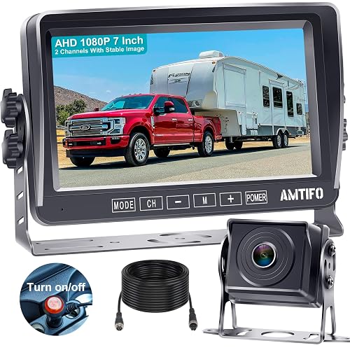 Amtifo HD 720P Backup Camera Kit,7 Inch Monitor With Rear View Camera ...