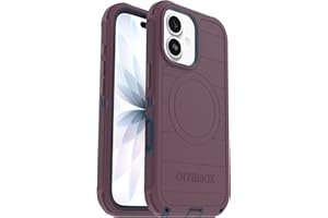 OtterBox iPhone 17 (Only) - Defender Series Case - Tulipwood Glow (Purple & Blue) - Snaps on MagSafe - Tough - Rugged & Durab